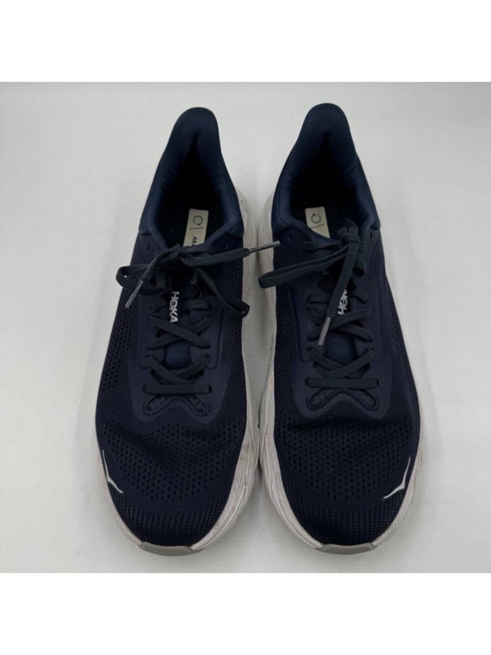 Hoka One One Arahi 7 Mens Stability Running Shoes Navy White Athletic Footwear